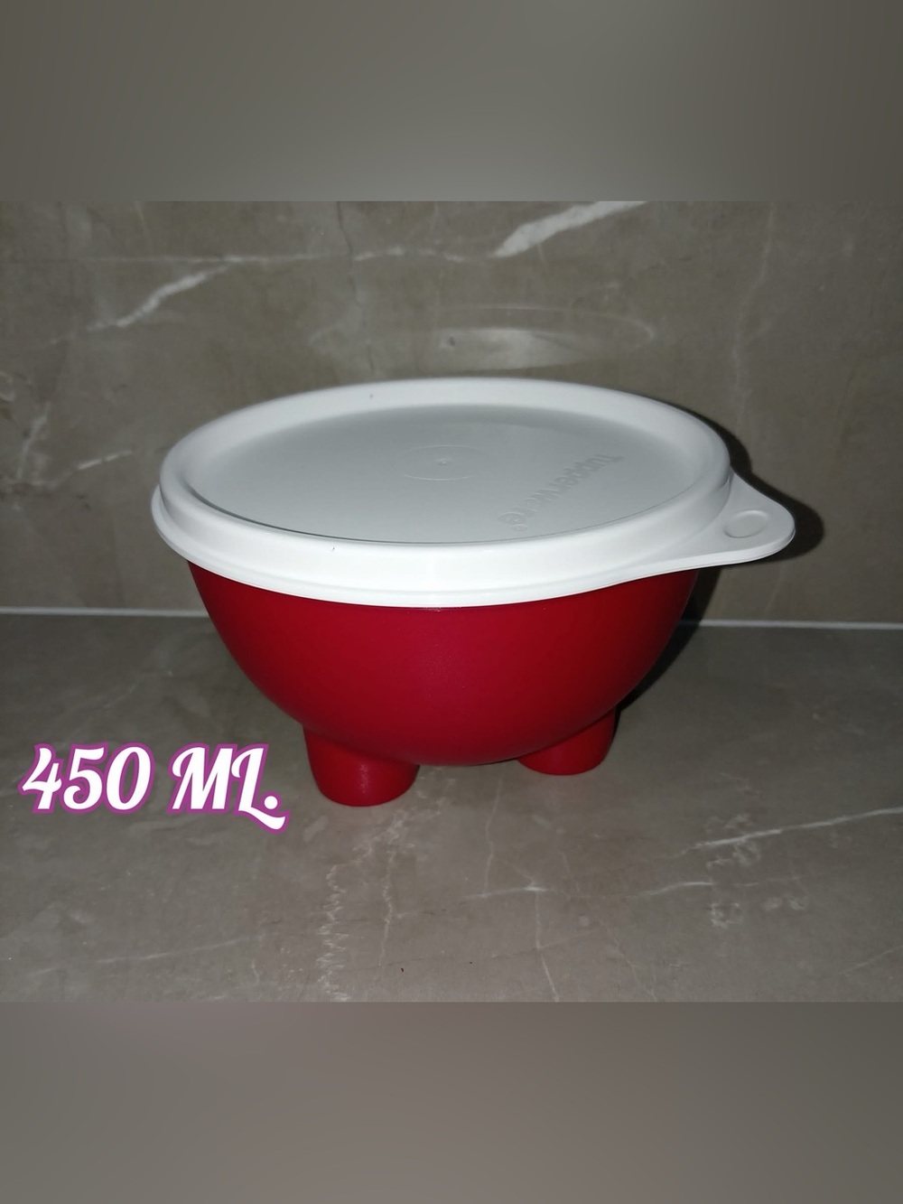 Tupperware Molcajete Salsa Server Red Color